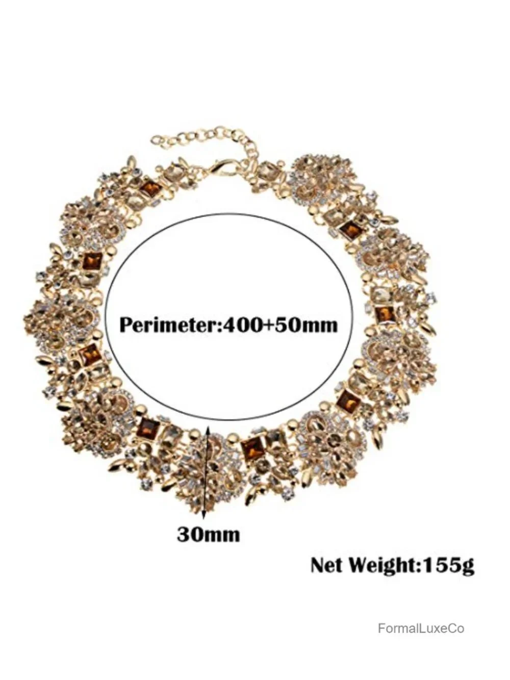 Vintage Crystal Pearl Choker Necklace Bohemian Bling Tassel Statement Jewelry